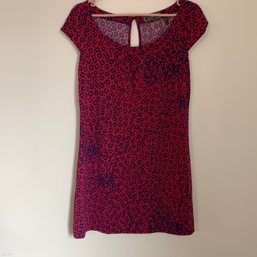 GUESS PRINTED MINI DRESS SIZE S